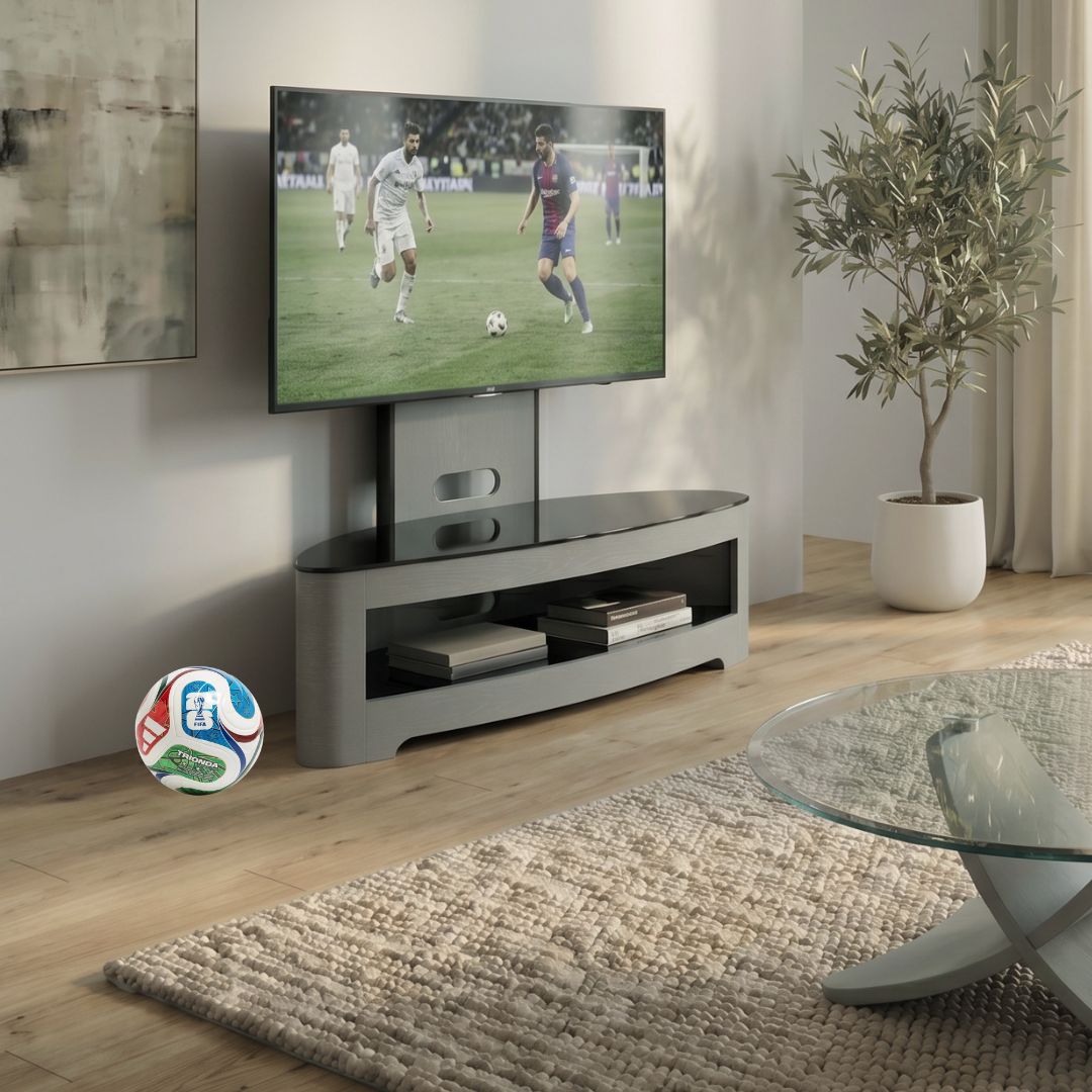 Florence Grey Cantilever TV Stand