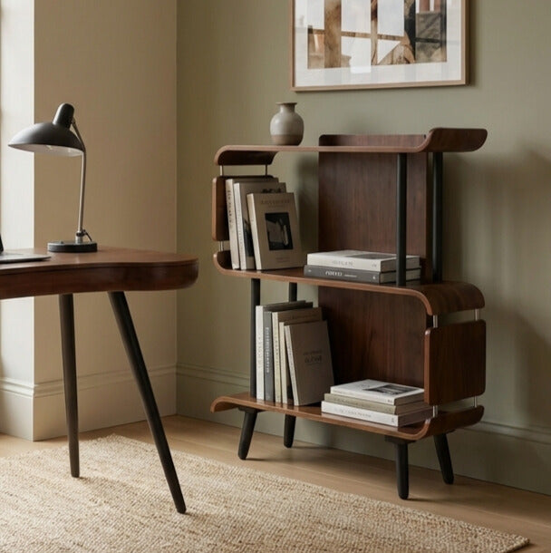 San Francisco Walnut Short Bookshelf