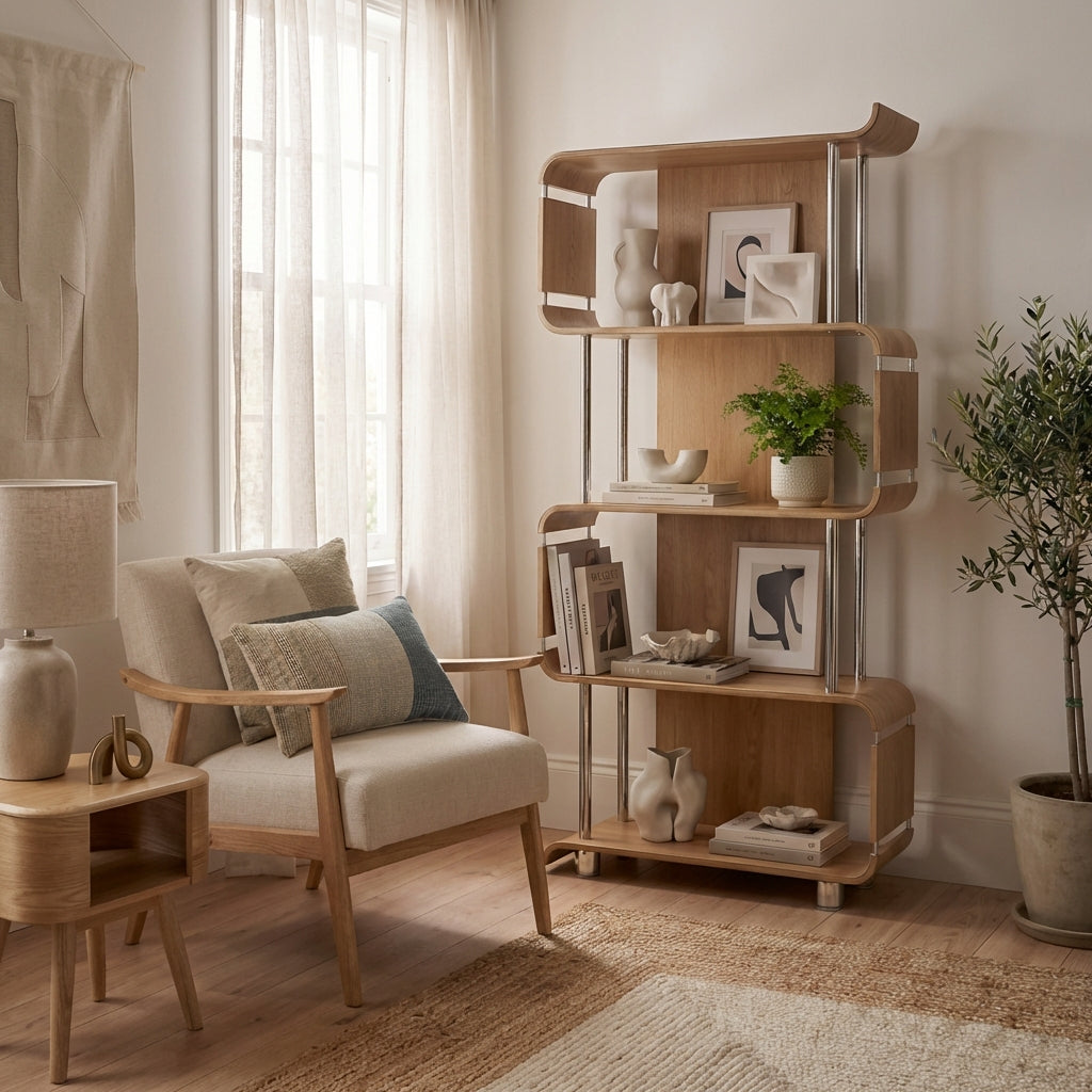 Helsinki Oak Tall Bookshelf