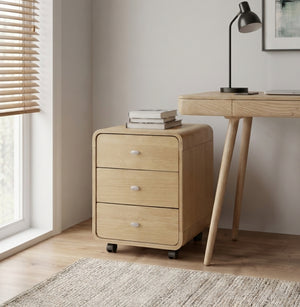 Helsinki Oak 3 Drawer Pedestal
