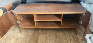 Oslo Walnut Fluted TV & Entertainment Stand – Ex-Display (Sold Out)