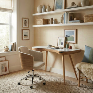 San Francisco Oak Smart Speaker/Charging Desk