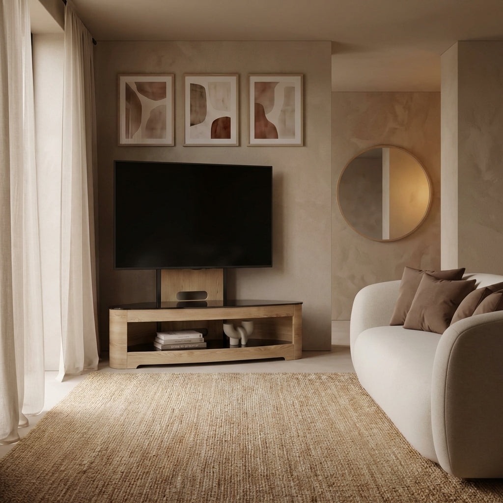 Florence Oak Cantilever TV Stand