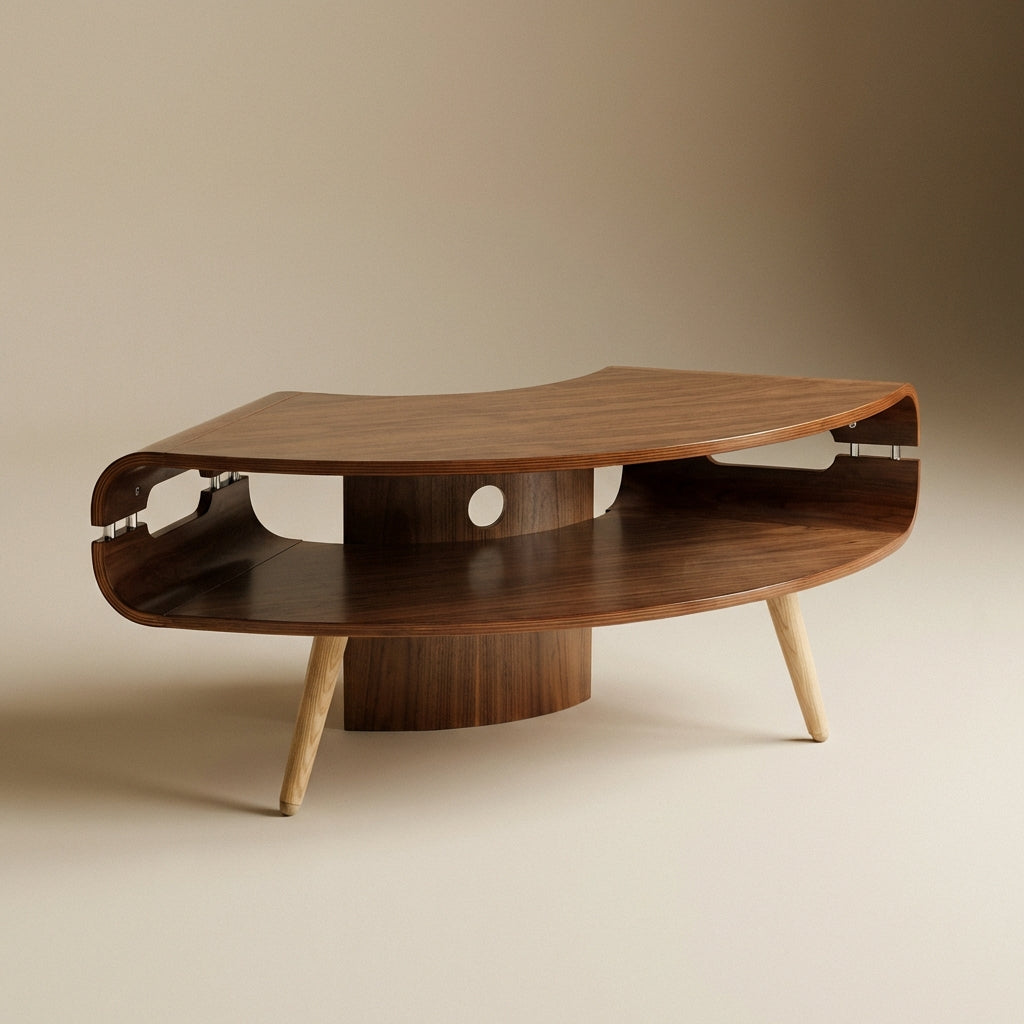 Havana Matt Walnut Corner TV Stand