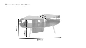 Havana Oak Corner TV Stand