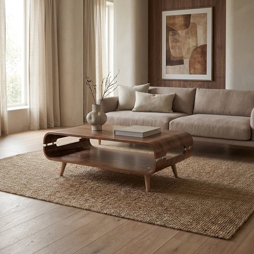Havana Matt Walnut Coffee Table - Jual Furnishings