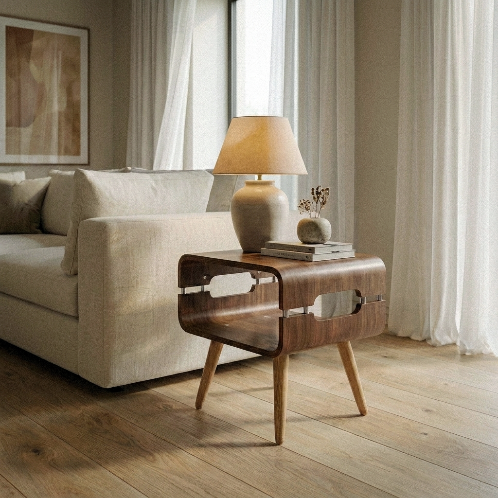 Havana Matt Walnut Side Table