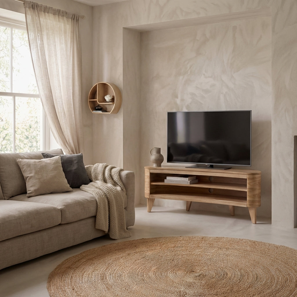 San Francisco Oak TV Stand