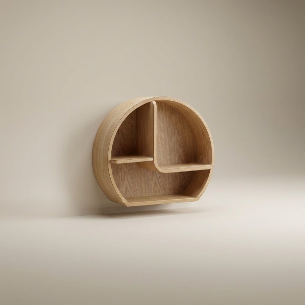 San Francisco Oak Wall Shelf