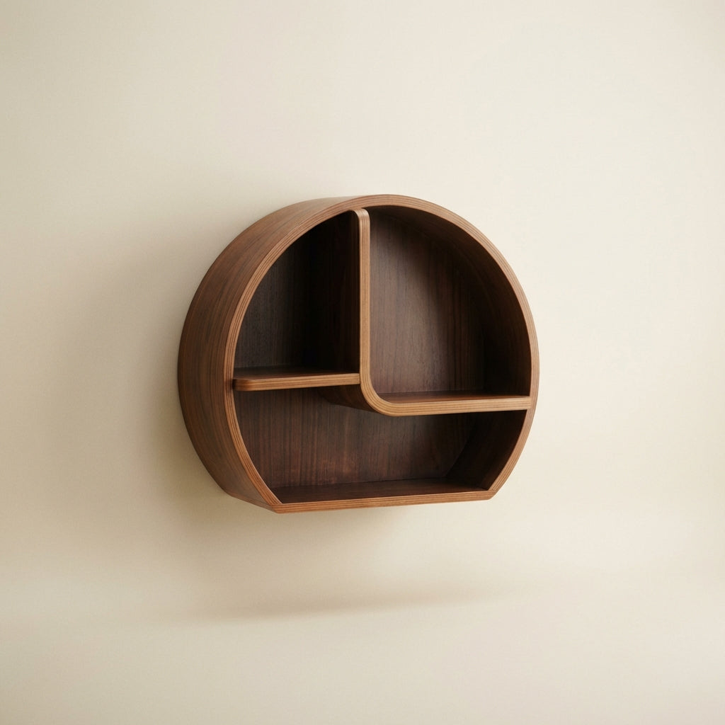 San Francisco Walnut Wall Shelf