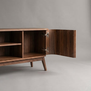 Jual Oslo Walnut Fluted TV Stand