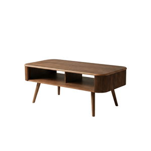 Oslo Walnut Fluted Coffee Table