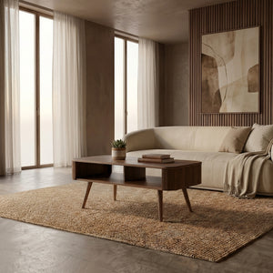 Oslo Walnut Fluted Coffee Table