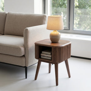 Jual Oslo Walnut Lamp Table