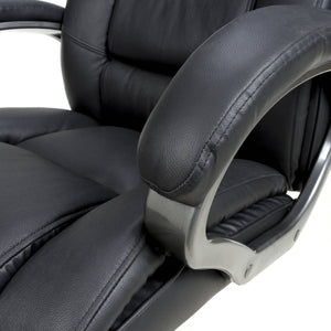 Mayfair Black Leather Faced Office Chair