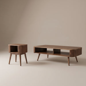 Oslo Fluted Coffee Table & Lamp Table Bundle