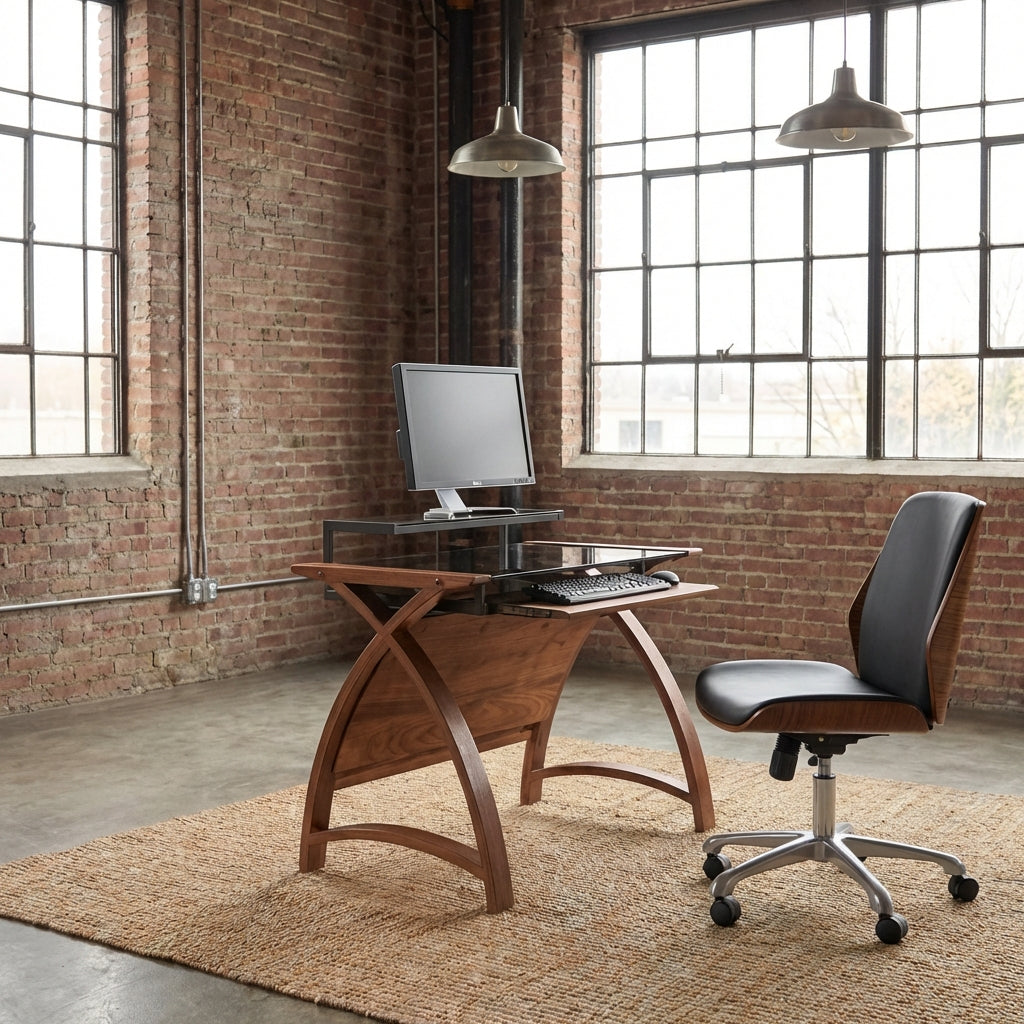 San Francisco Walnut Office Chair - Jual Furnishings