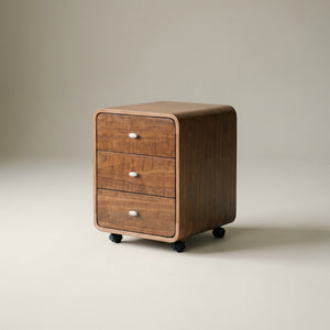 Helsinki Walnut 3 Drawer Pedestal