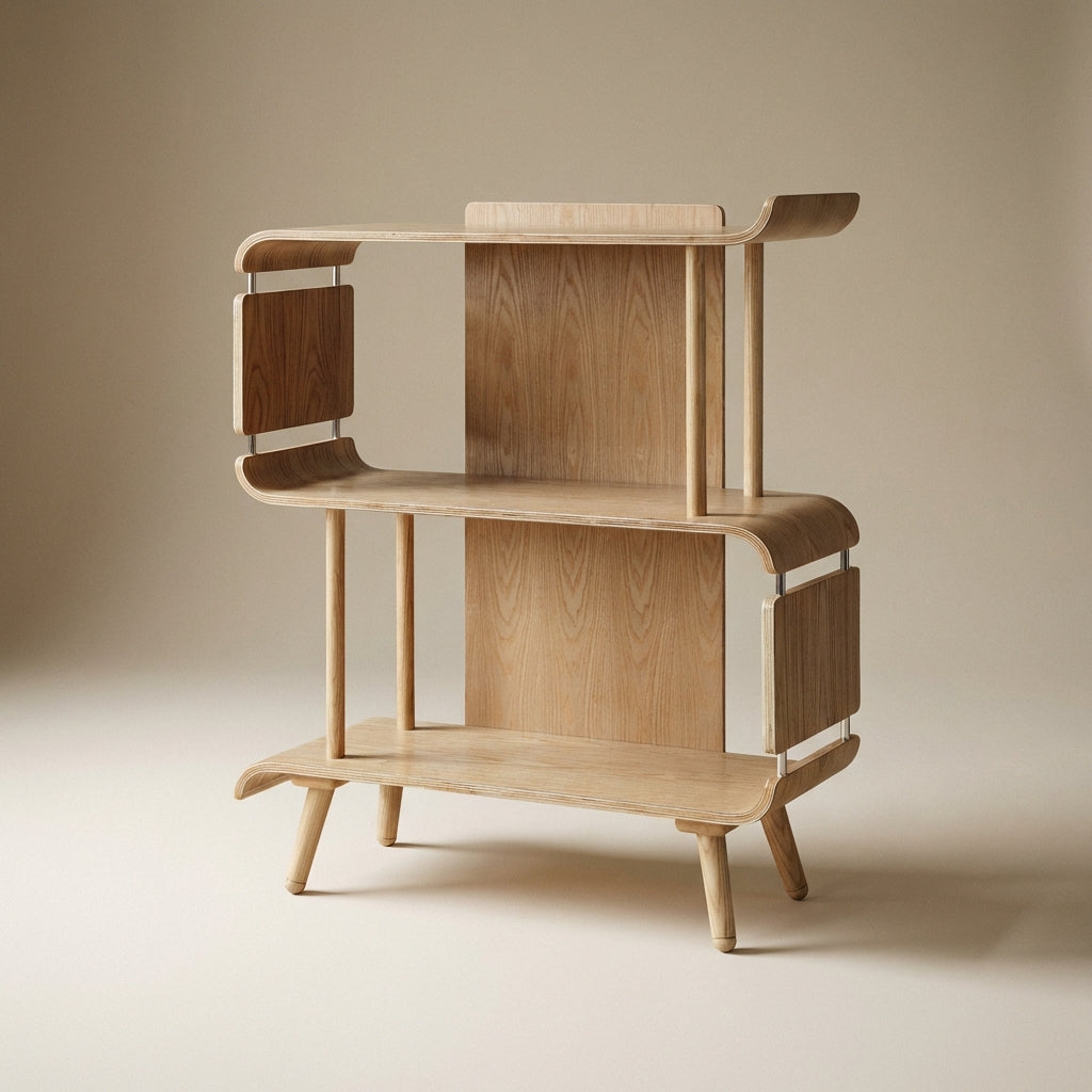 San Francisco Oak Short Bookshelf