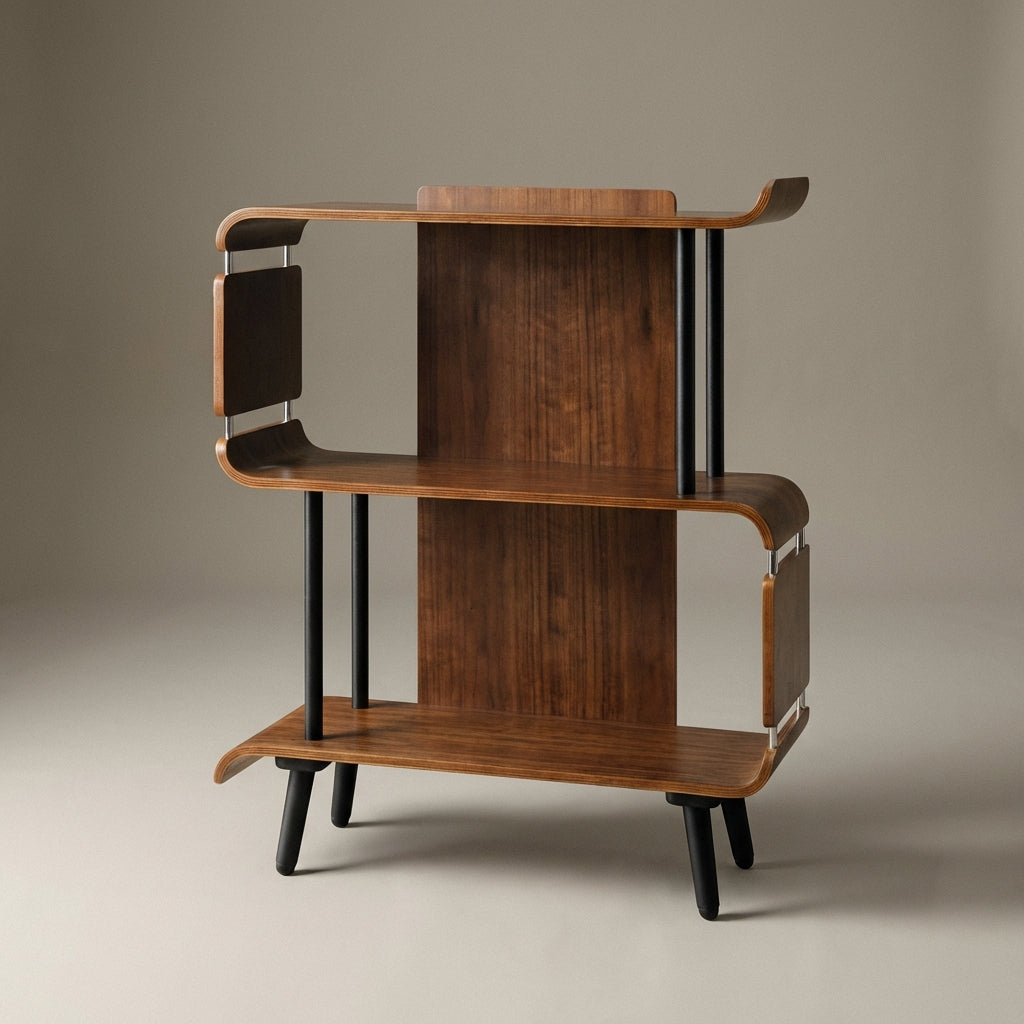 San Francisco Walnut Short Bookshelf