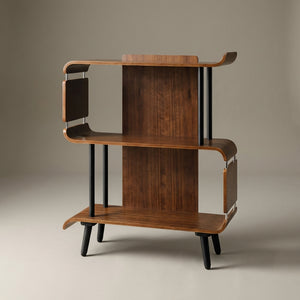San Francisco Walnut Short Bookshelf