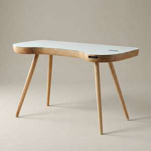 San Francisco Oak Smart Speaker/Charging Desk