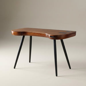 San Francisco Walnut Smart Speaker/Charging Desk