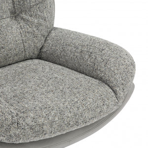Kensington Grey Lounge Chair and Footstool