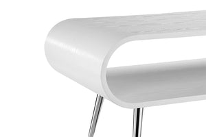Auckland White & Chrome Coffee Table - Jual Furnishings