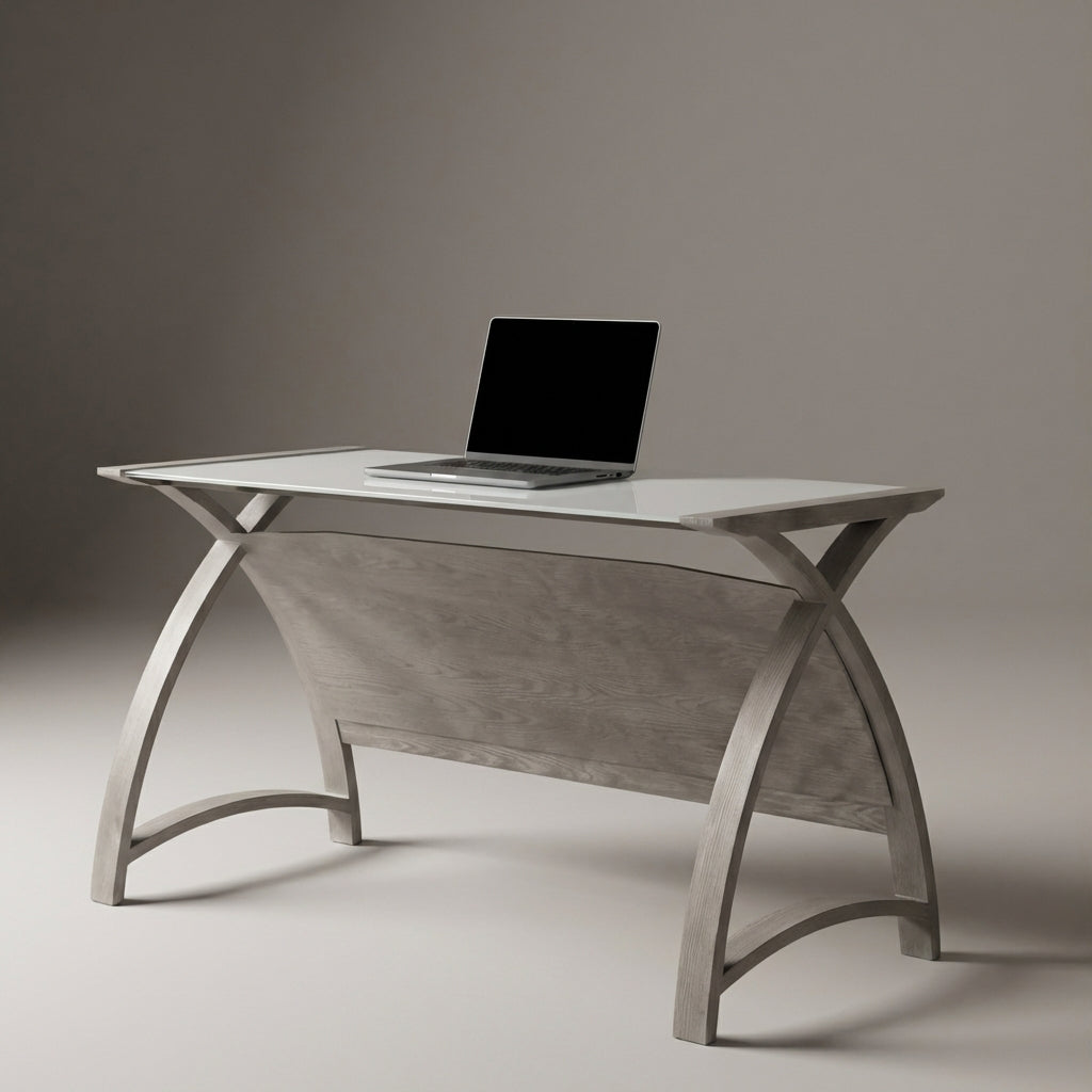 Helsinki Grey 1300mm Laptop Desk