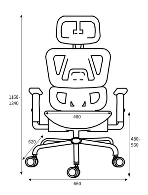 Chester Mesh Black Office Chair
