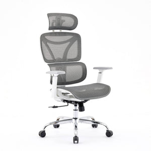 Chester Mesh Grey & White Office Chair