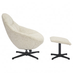 Belmont Natural Lounge Chair and Footstool
