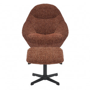 Belmont Copper Blush Lounge Chair and Footstool