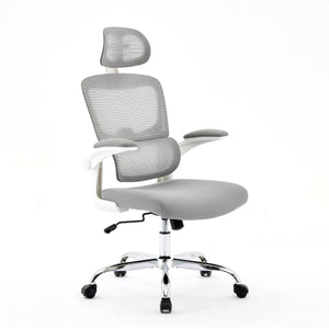 Stratford Mesh Grey and White Office Chair