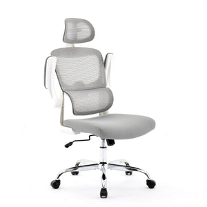 Stratford Mesh Grey and White Office Chair