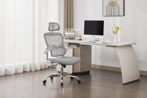 Stratford Mesh Grey and White Office Chair