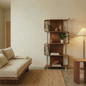 Helsinki Walnut Tall Bookshelf