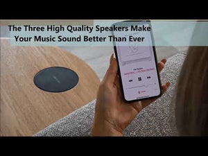 San Francisco Oak Smart Speaker/Charging Side Table
