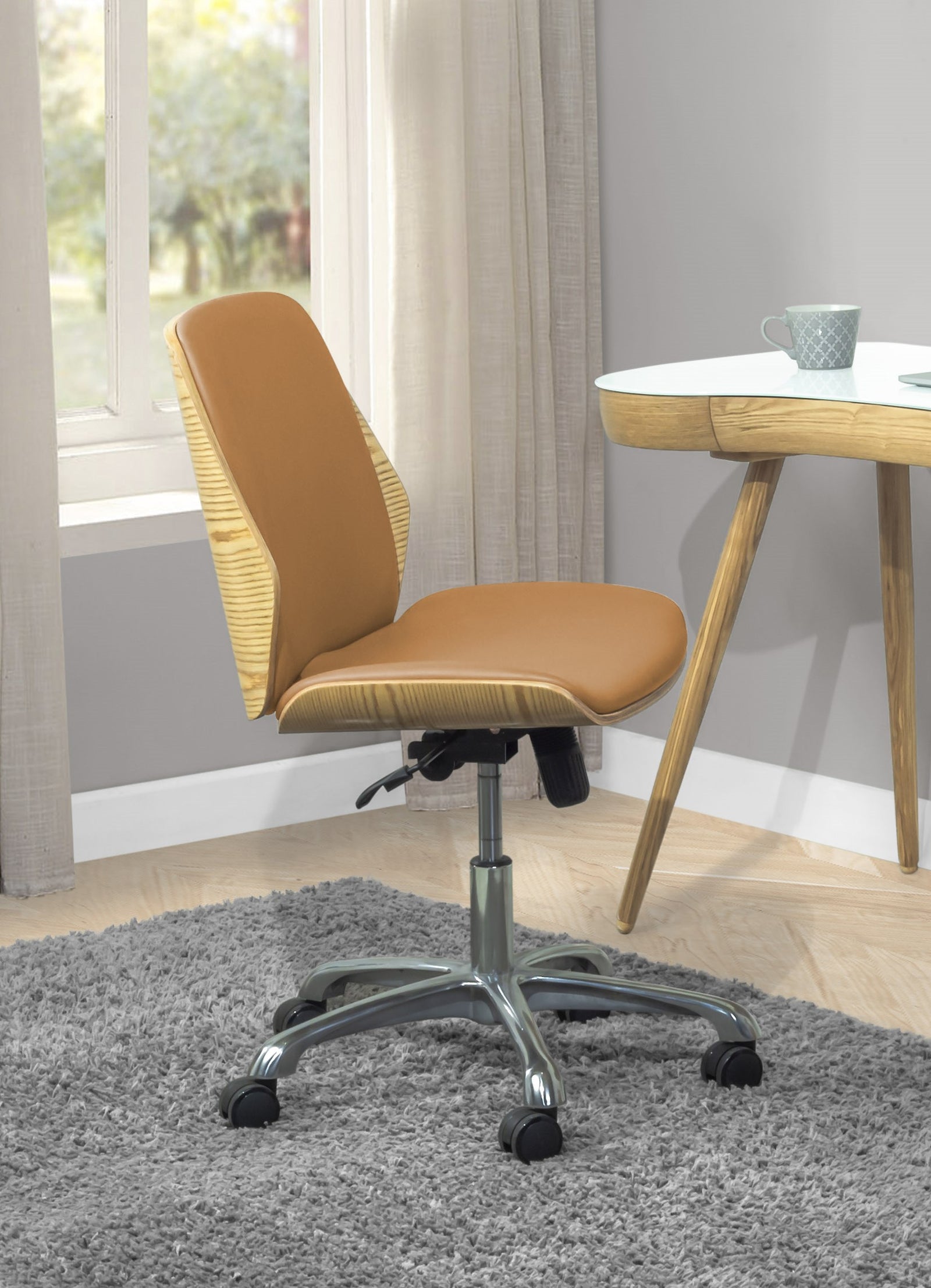 San Francisco Oak Office Chair