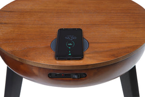 San Francisco Walnut Smart Speaker/Charging Side Table