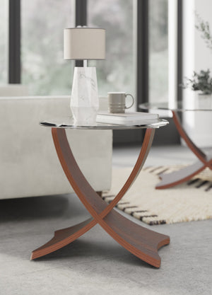 Siena Walnut Side Table