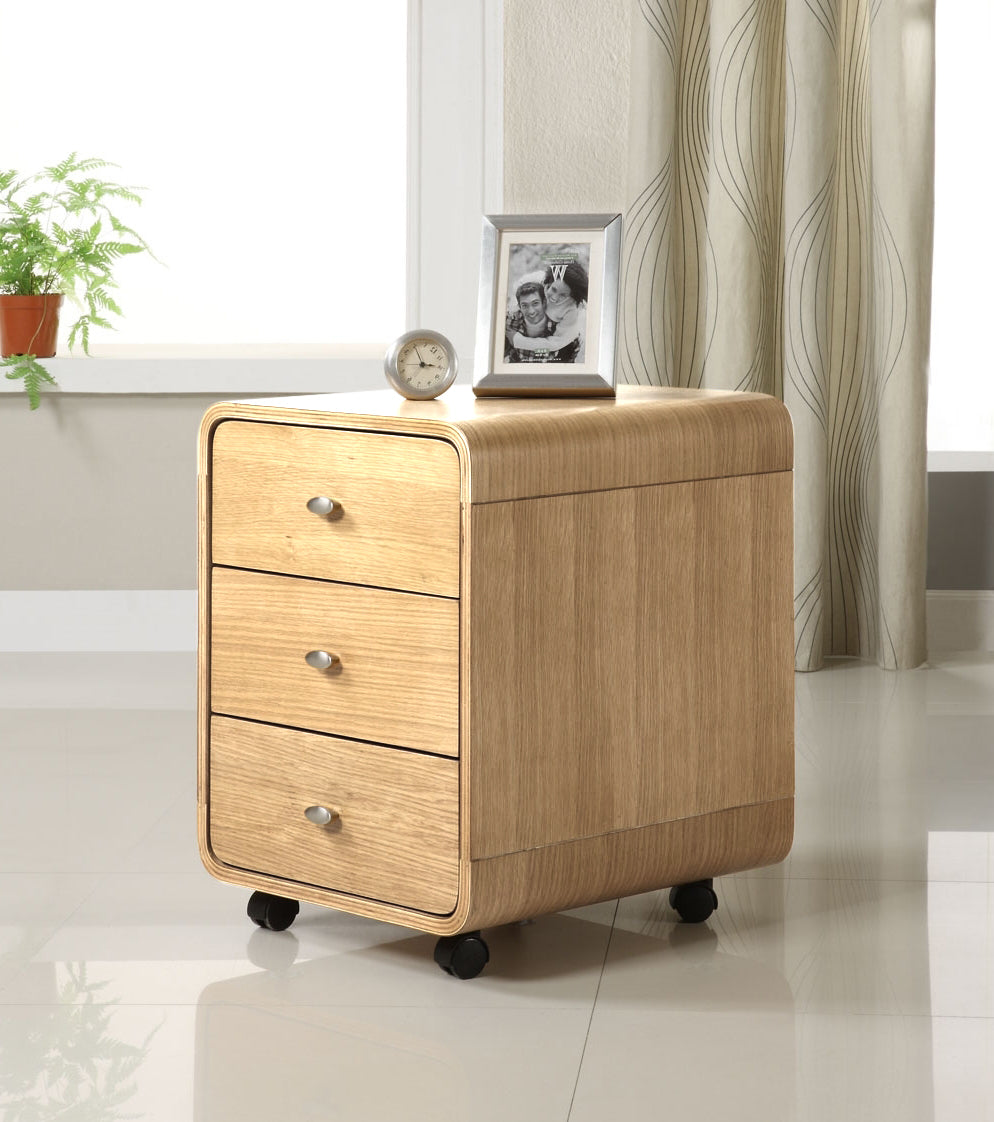 Helsinki Oak 3 Drawer Pedestal