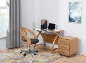 Helsinki Oak 3 Drawer Pedestal