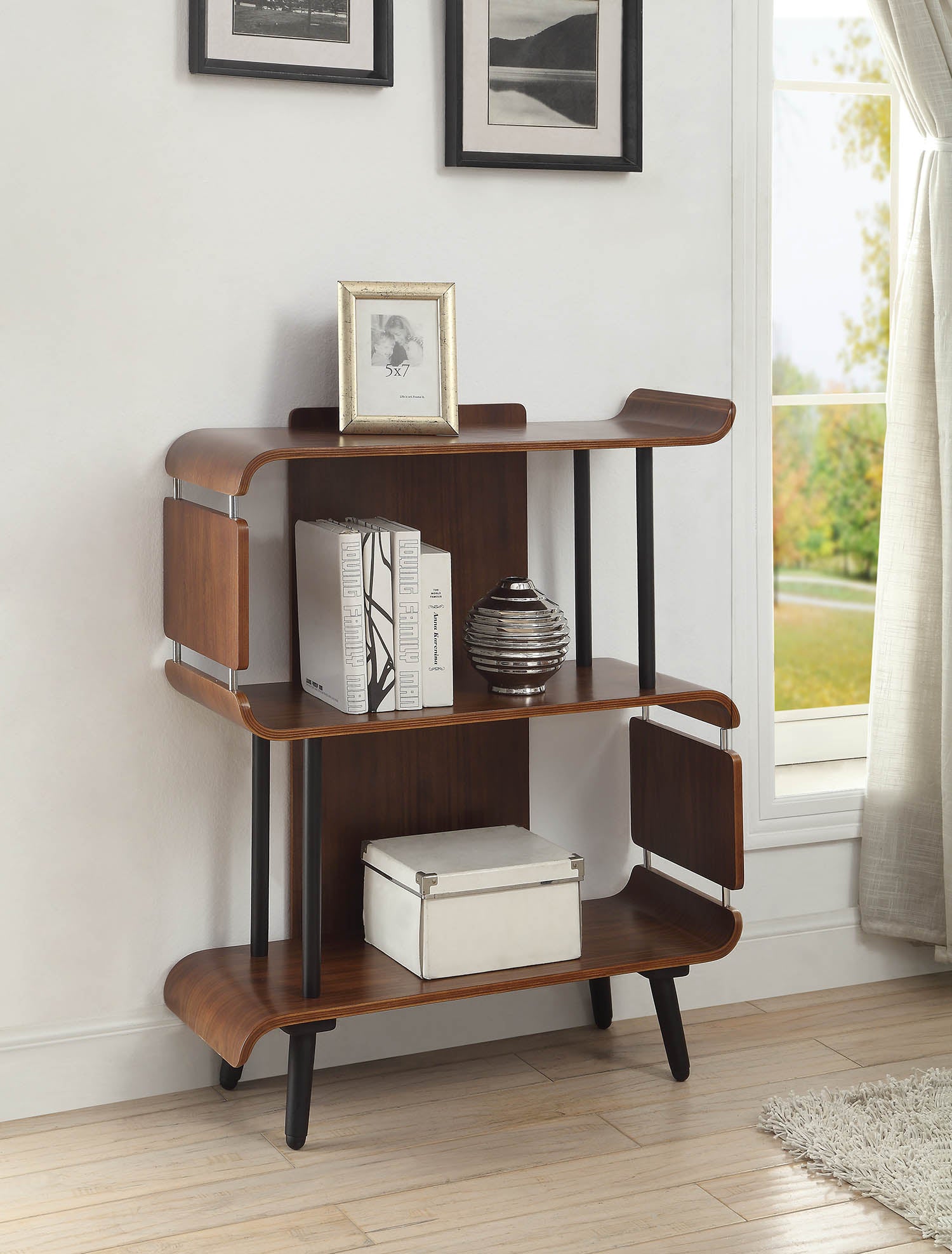 San Francisco Walnut Short Bookshelf