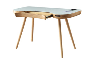 San Francisco Oak Smart Speaker/Charging Desk