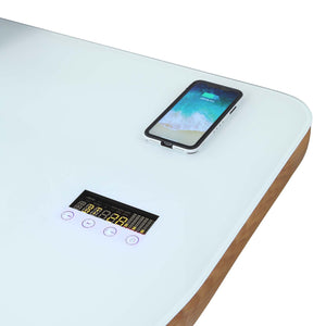 San Francisco Oak Smart Speaker/Charging Desk