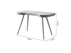 San Francisco Oak Smart Speaker/Charging Desk