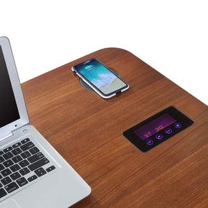 San Francisco Walnut Smart Speaker/Charging Desk